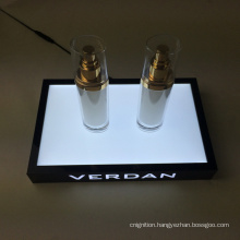 Custom Design Countertop LED Acrylic Makeup Mac Cosmetic Display Stand Base